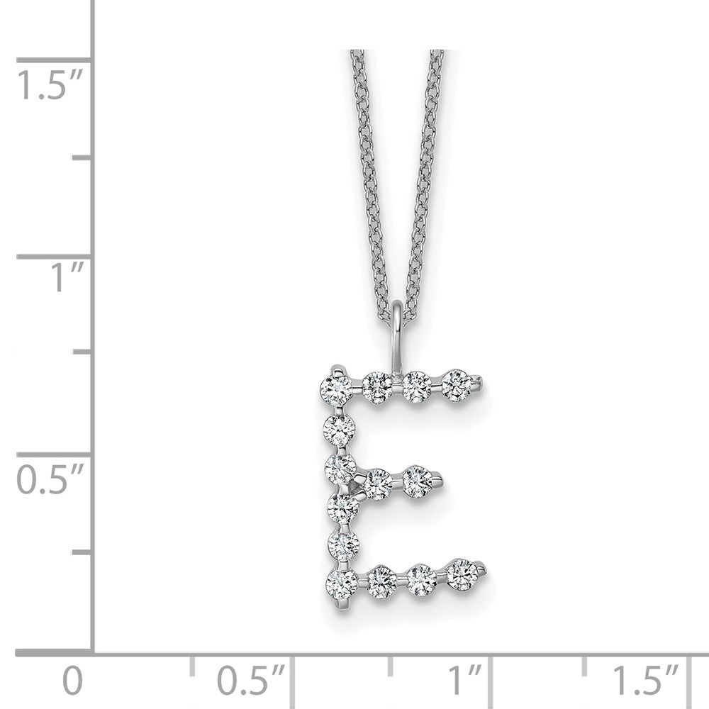 True Origin Lab Grown Diamond VS+ F+ Complete Alphabet E Pendant Necklace