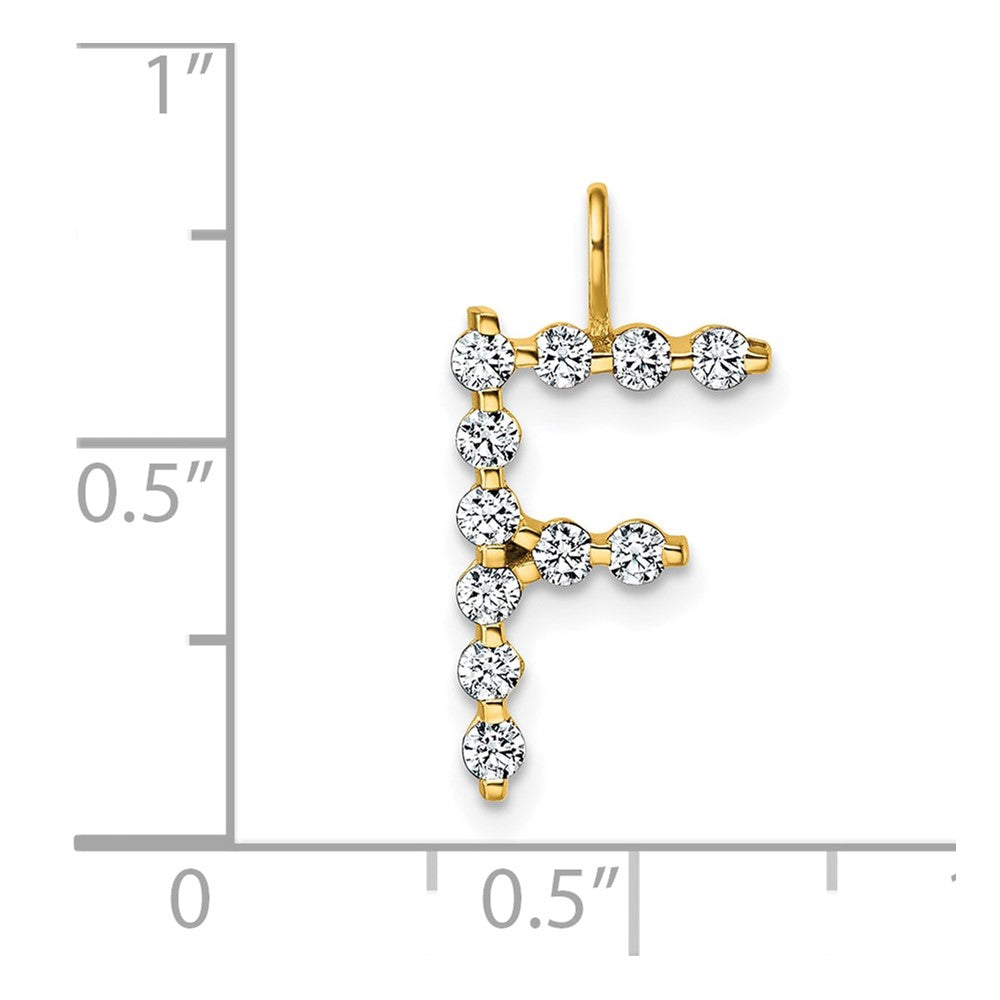 True Origin Lab Grown Diamond VS+ F+ Complete Alphabet F Pendant
