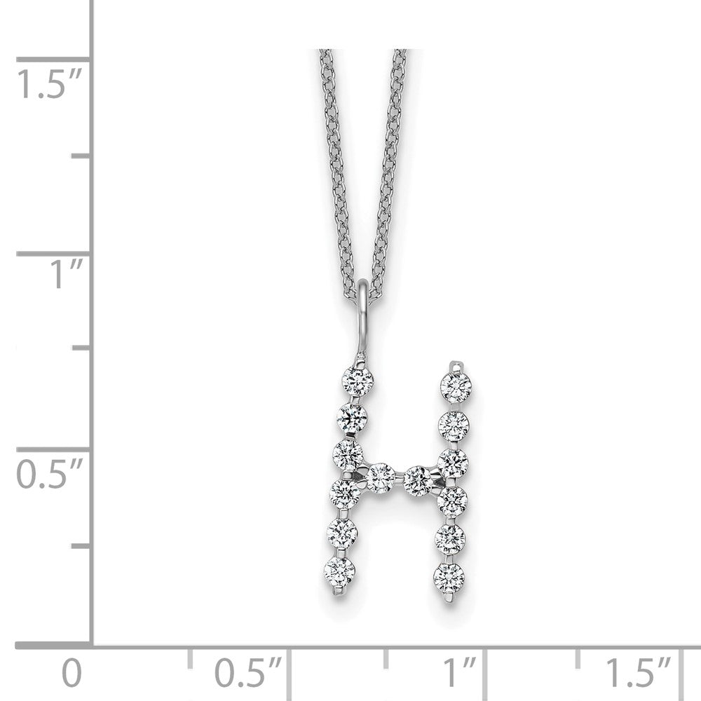 True Origin Lab Grown Diamond VS+ F+ Complete Alphabet H Pendant Necklace
