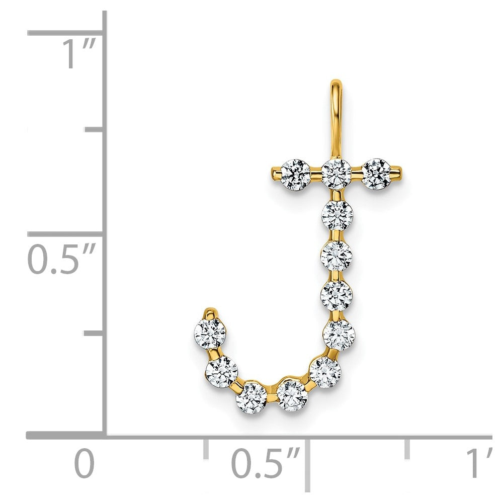 True Origin Lab Grown Diamond VS+ F+ Complete Alphabet J Pendant