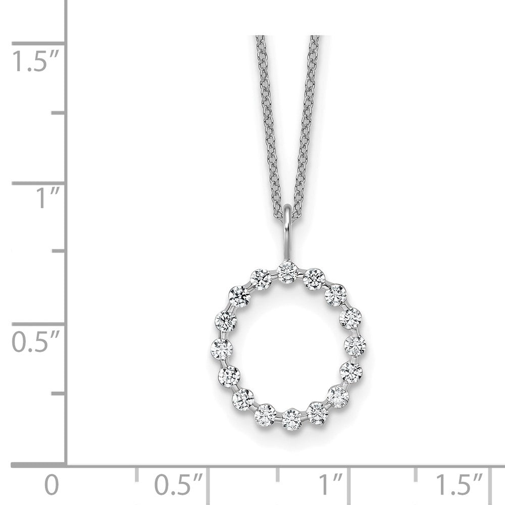 True Origin Lab Grown Diamond VS+ F+ Complete Alphabet O Pendant Necklace
