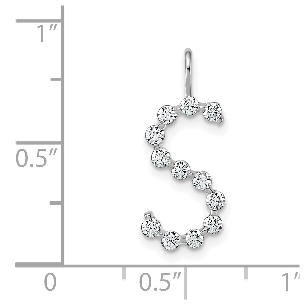 True Origin Lab Grown Diamond VS+ F+ Complete Alphabet S Pendant