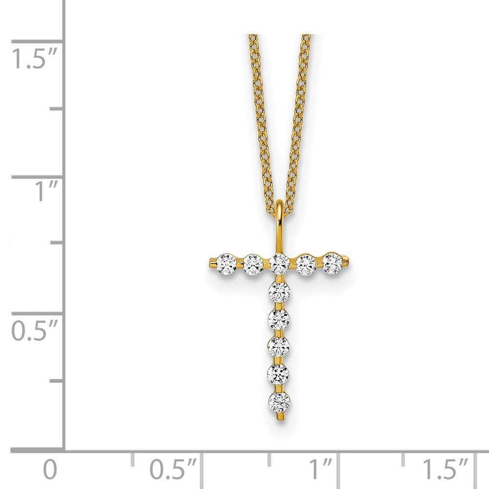 True Origin Lab Grown Diamond VS+ F+ Complete Alphabet T Pendant Necklace