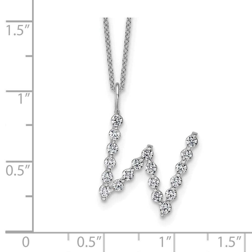 True Origin Lab Grown Diamond VS+ F+ Complete Alphabet W Pendant Necklace