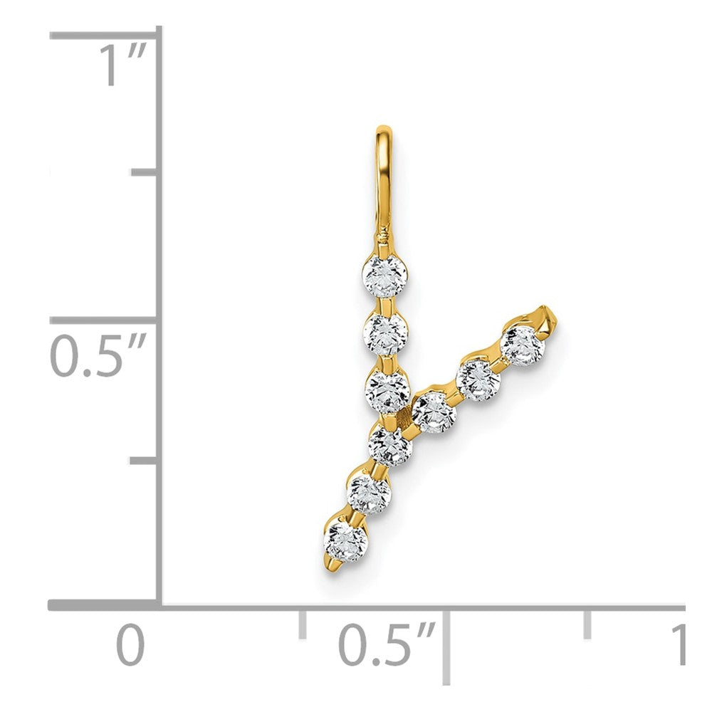 True Origin Lab Grown Diamond VS+ F+ Complete Alphabet Y Pendant