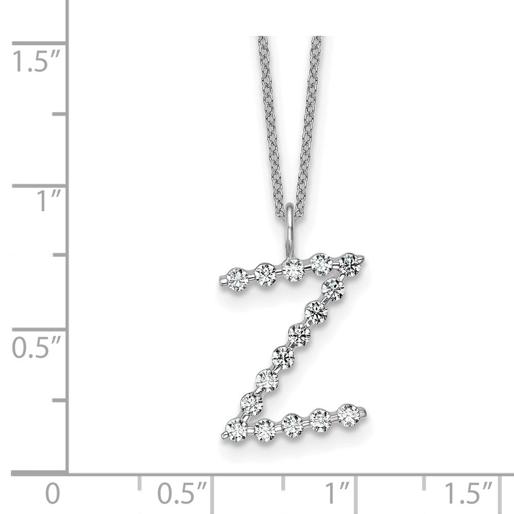 True Origin Lab Grown Diamond VS+ F+ Complete Alphabet Z Pendant Necklace