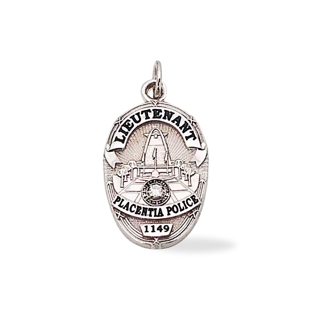 Placentia California Police Department Badge Pendant