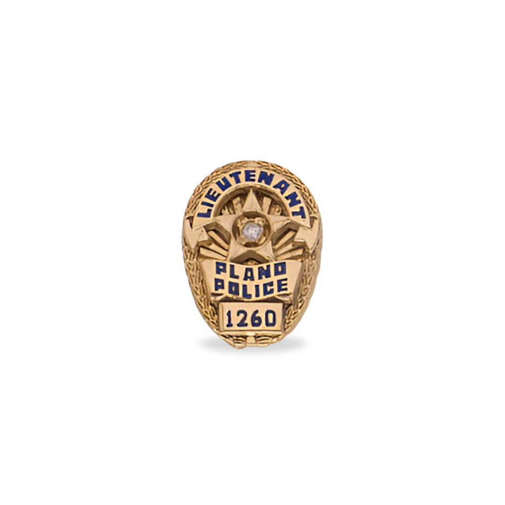 Plano Police Department Medium Cufflinks - Gold & Two Tone
