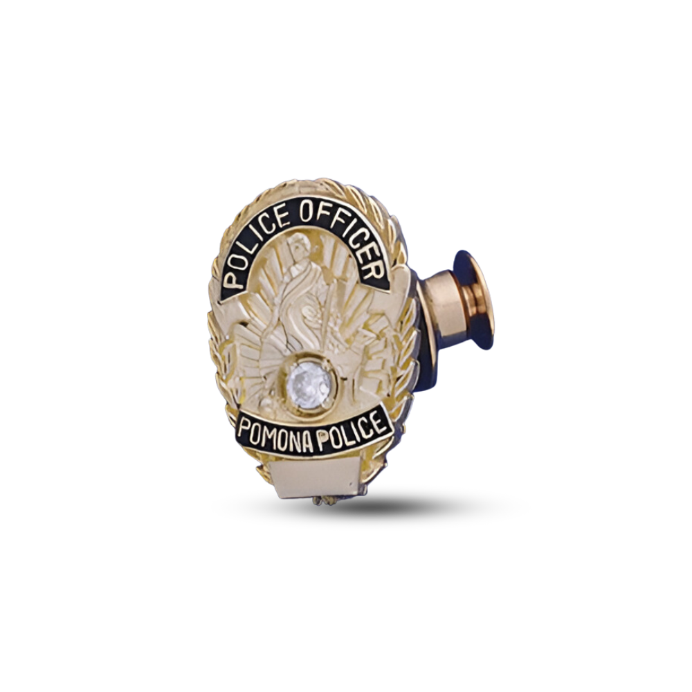 Pomona Police Department Badge Pendant Pin