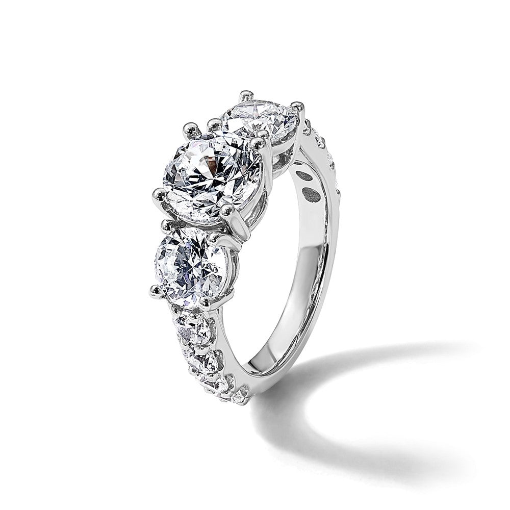 True Origin Lab Grown Diamond VS+ F+ Complete Round Three Stone Ring