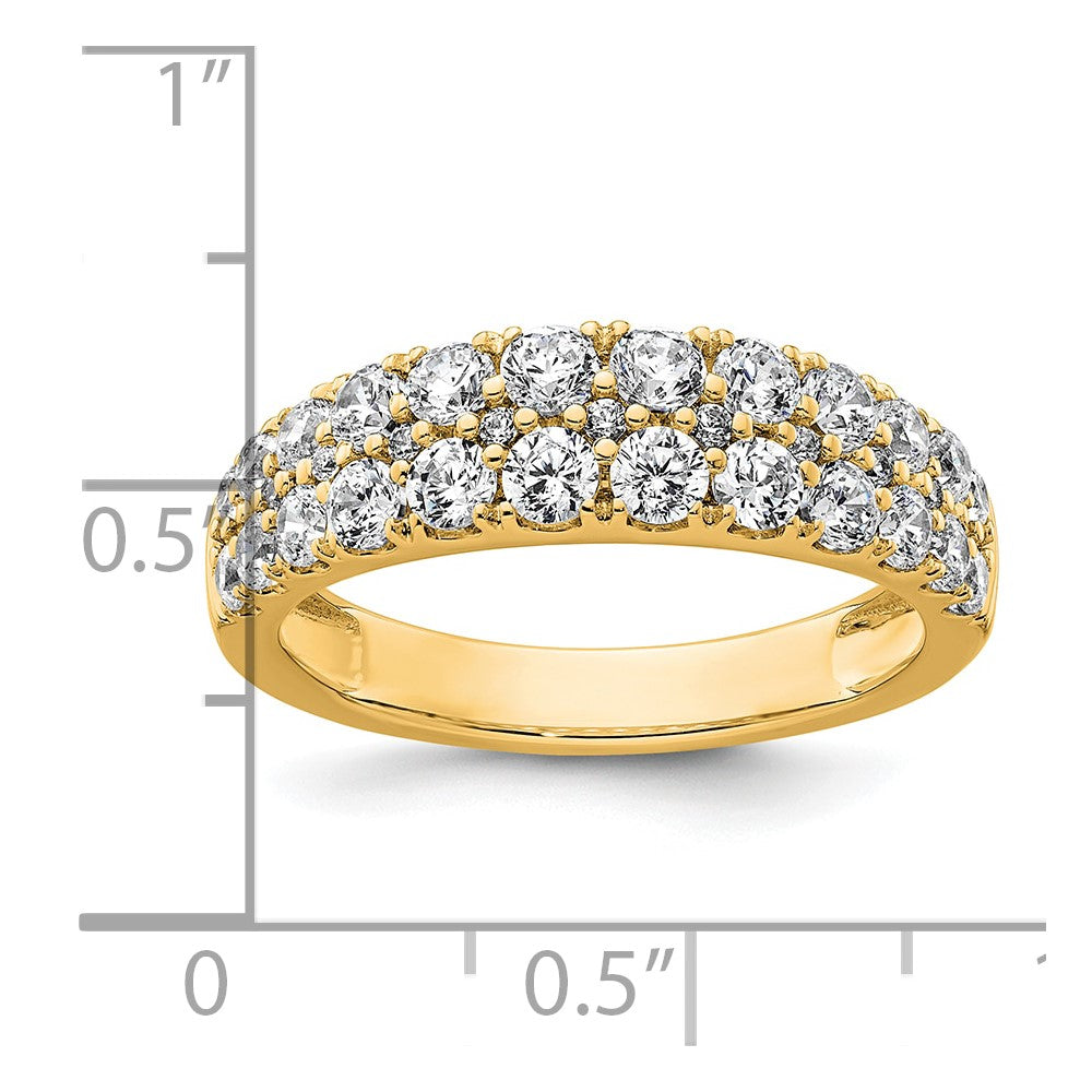 True Origin Lab Grown Diamond VS+ F+ Double Row Complete Band
