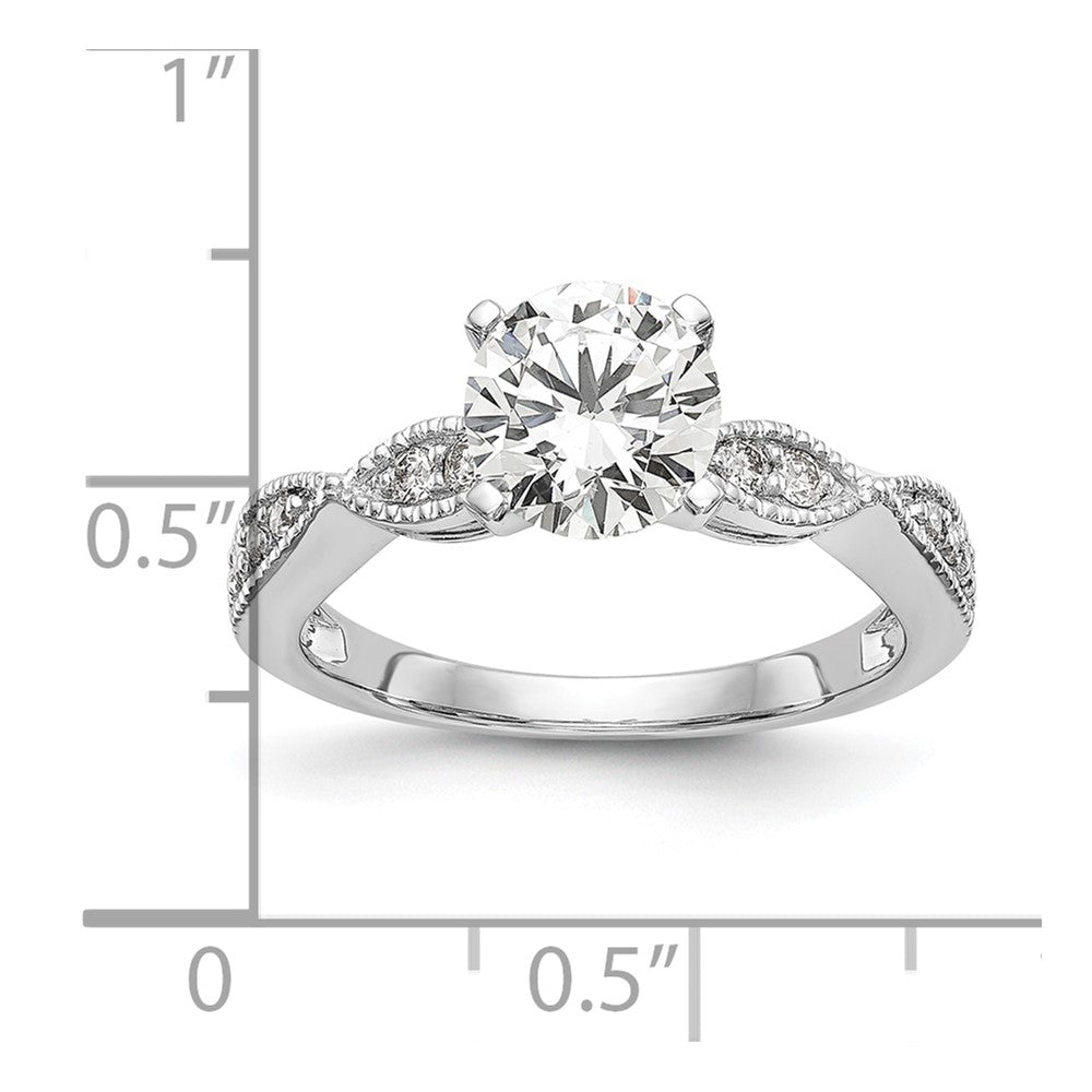 True Origin Lab Grown Diamond VS+ F+ Semi-Mount Round Engagement Ring
