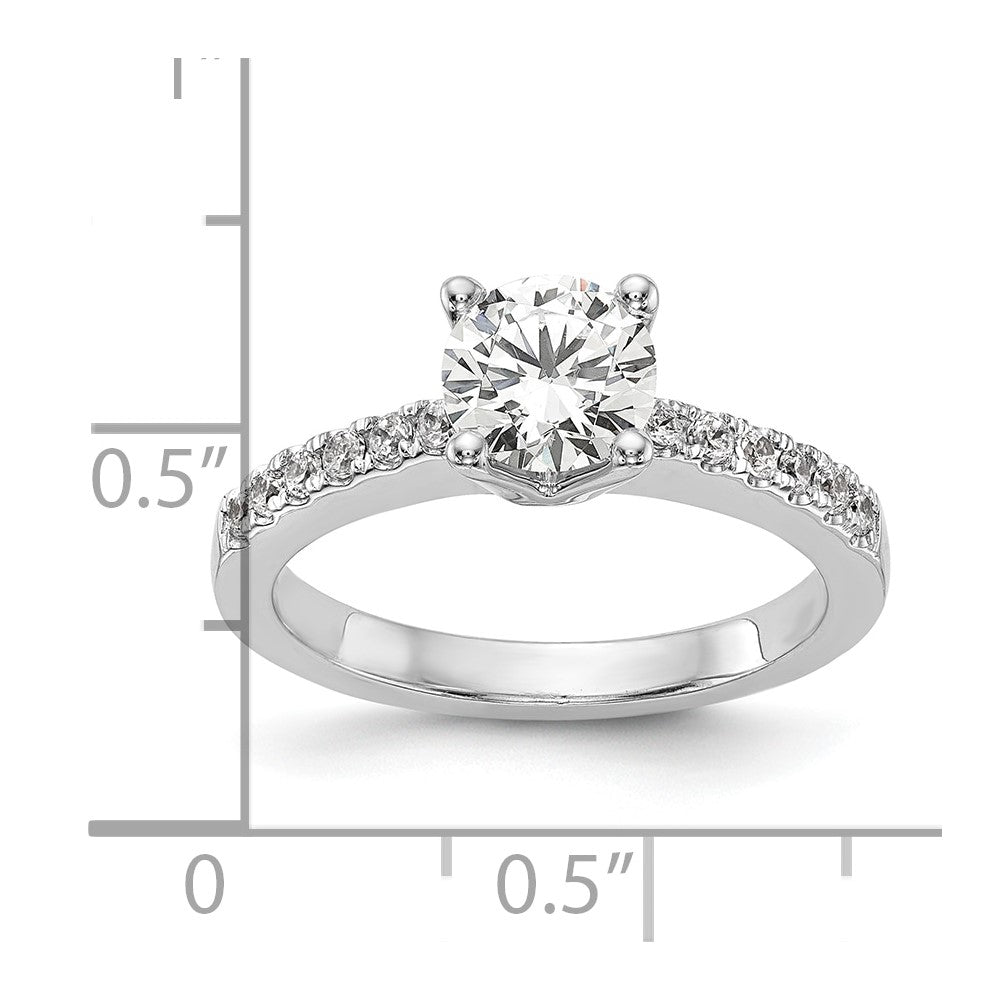 True Origin Lab Grown Diamond VS+ F+ Semi-Mount Round Engagement Ring