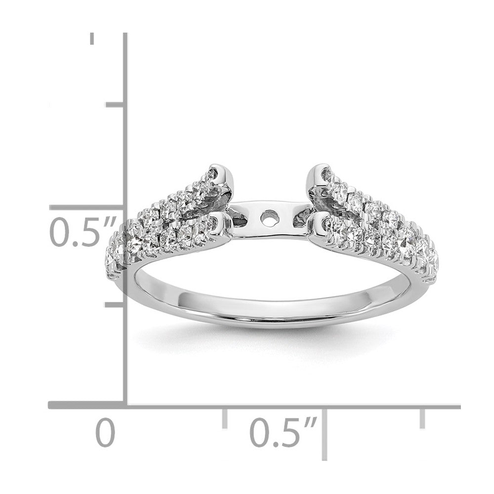 True Origin Lab Grown Diamond VS+ F+ Semi-Mount Peg Set Engagement Ring