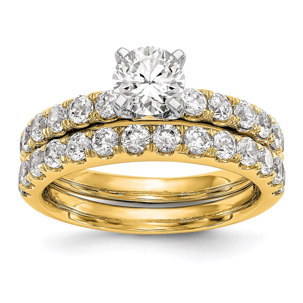 True Origin Lab Grown Diamond VS+ F+ Semi-Mount Peg Set Engagement Ring