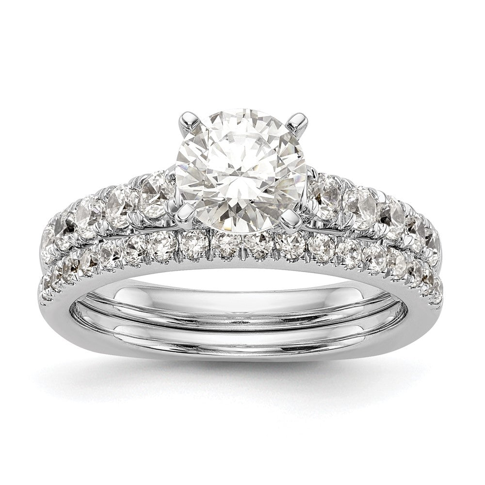 True Origin Lab Grown Diamond VS+ F+ Semi-Mount Peg Set Engagement Ring