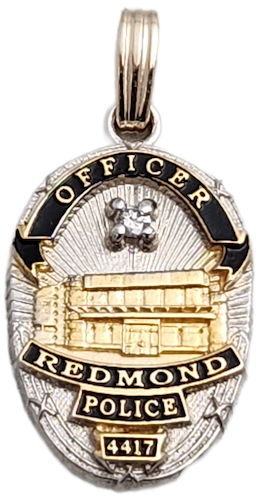 Redmond Police Department Badge Pendant