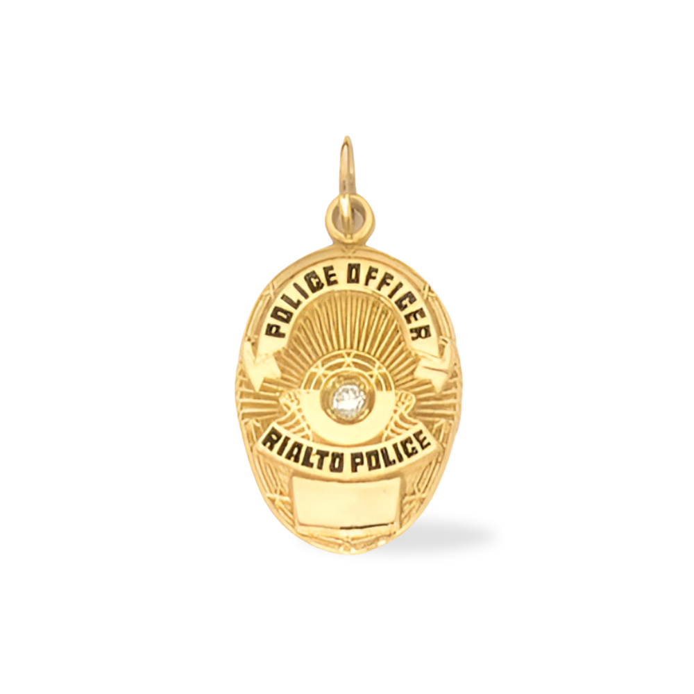 Rialto Police Department Badge Pendant