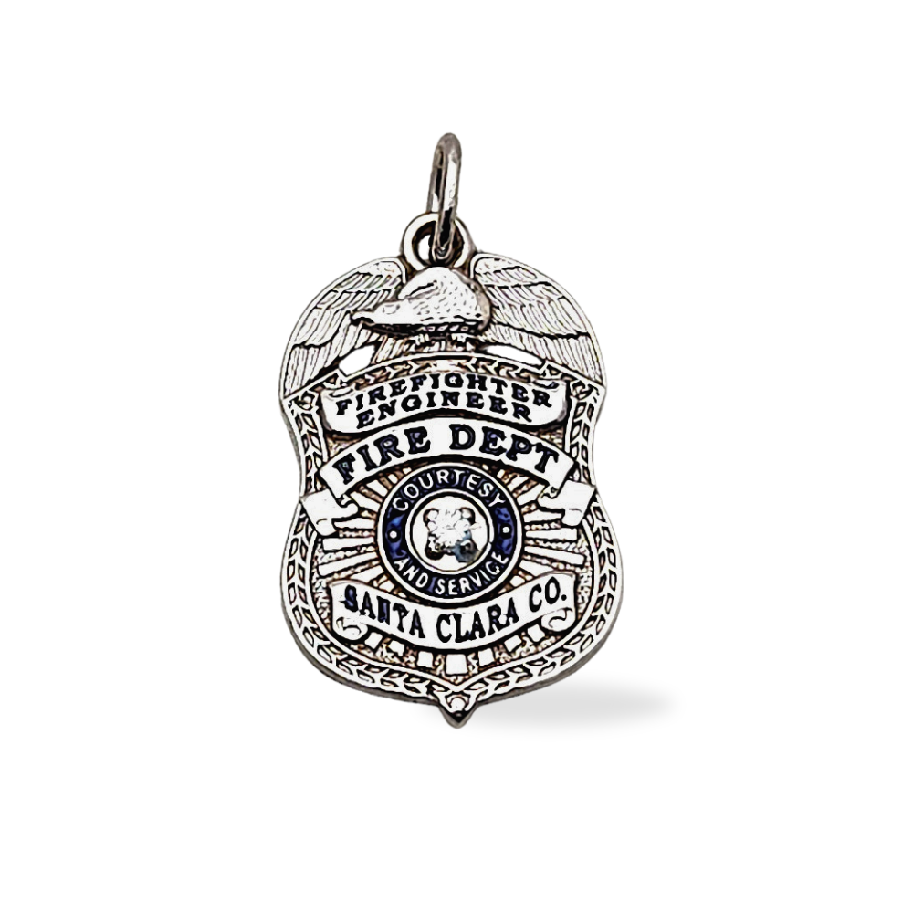 Santa Clara Fire Department Badge Pendant
