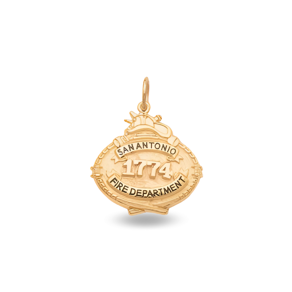 San Antonio Fire Department Badge Pendant