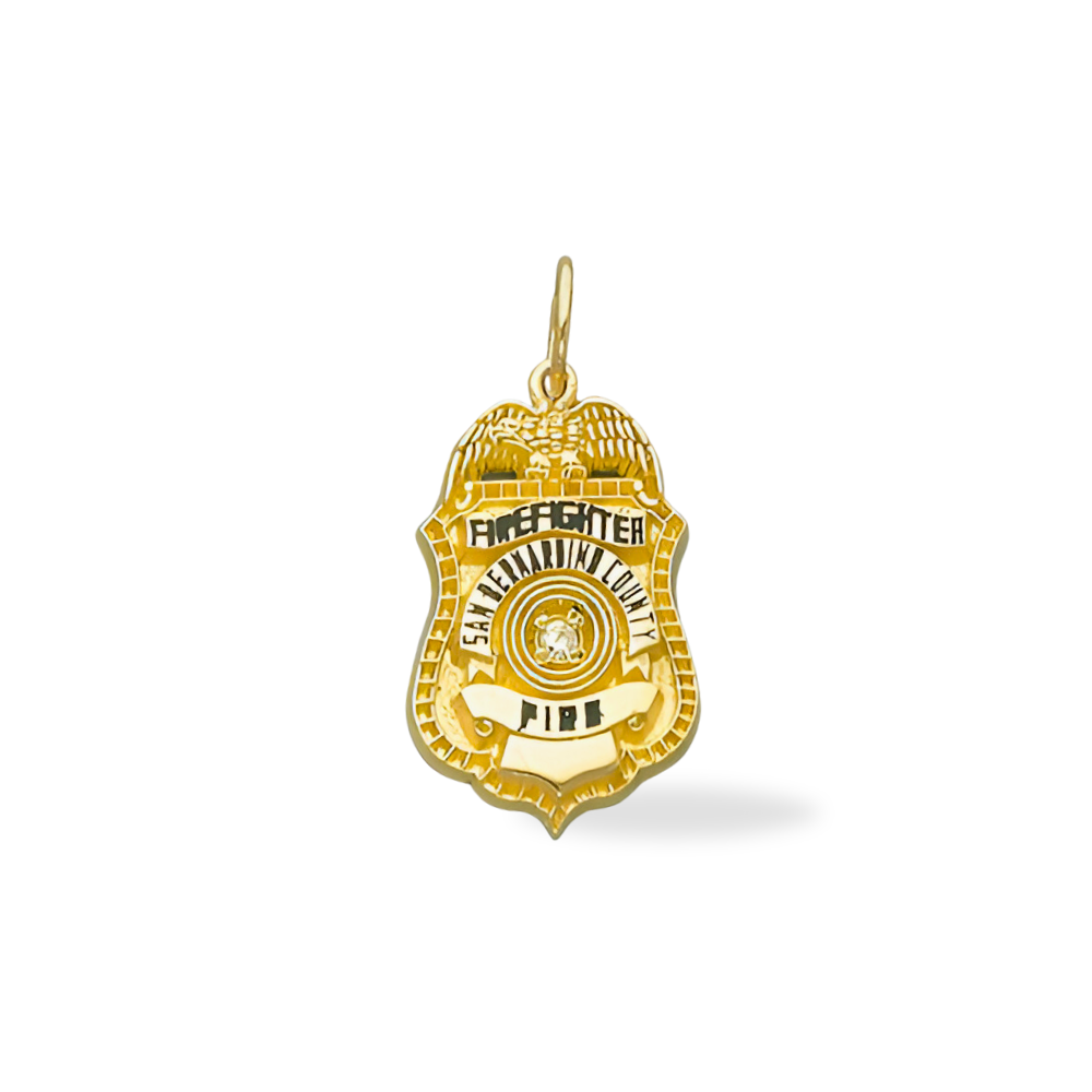 San Bernardino Fire Department Badge Pendant