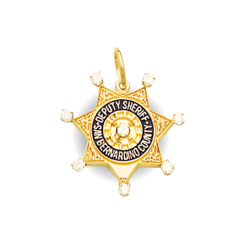 San Bernardino Sheriff Department Star Badge Pendant