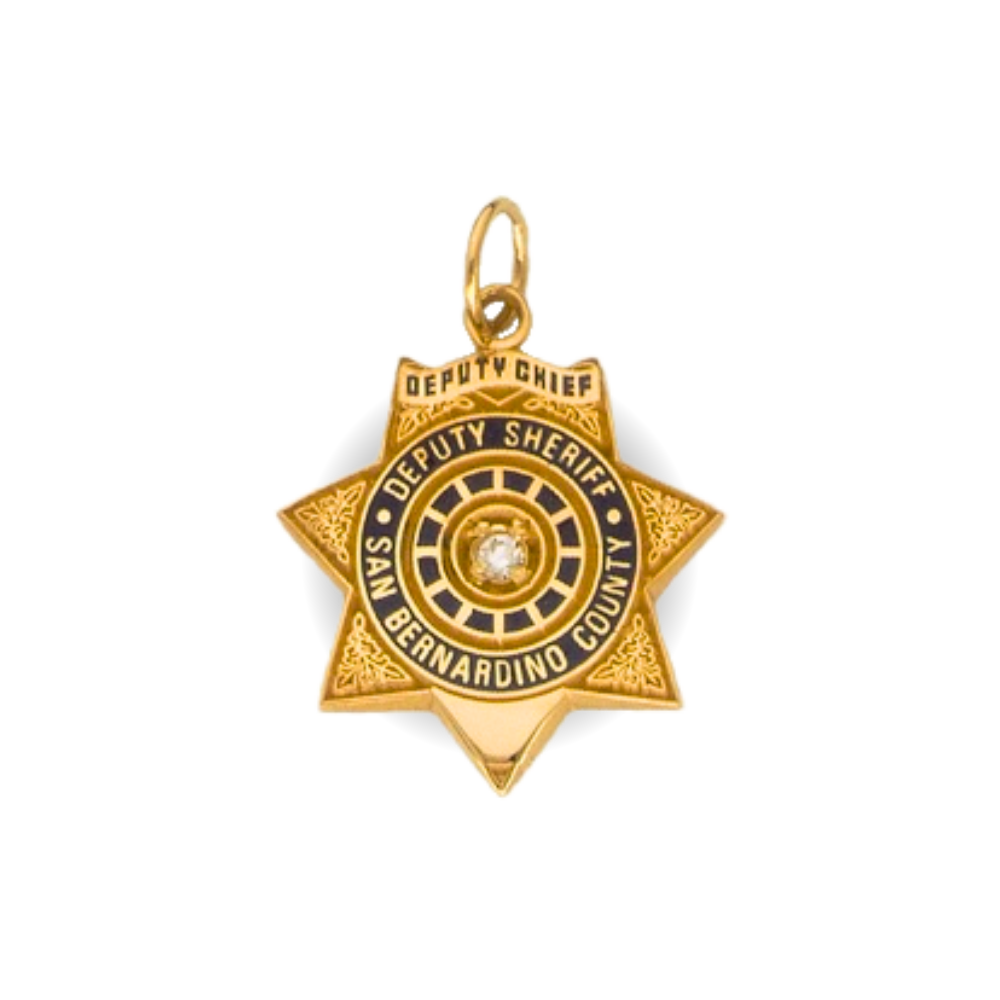 San Bernardino Sheriff Department Star Badge Pendant
