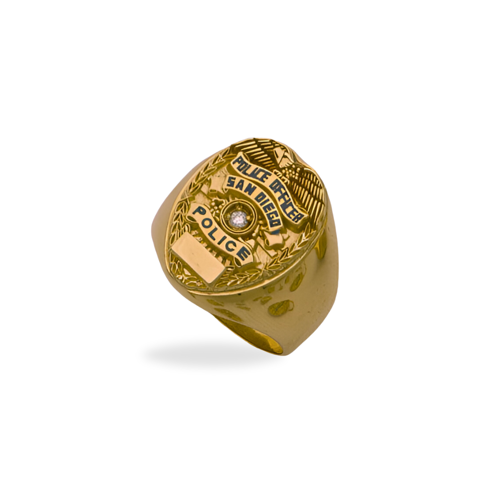 San Diego Police Department Large Badge Ring