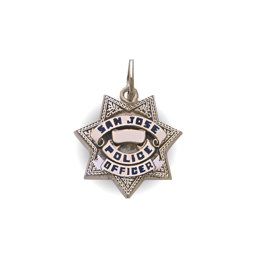 San Jose Police Department Star Badge Pendant