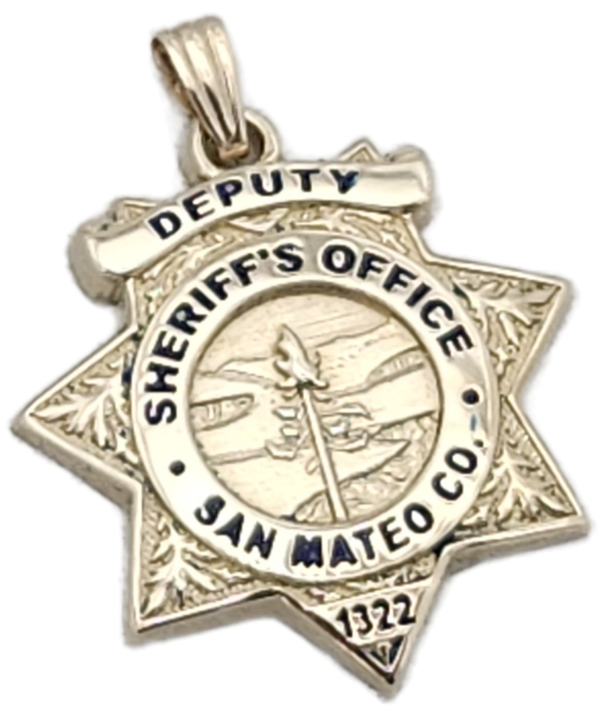 San Mateo County Sheriff's Office Badge Pendant