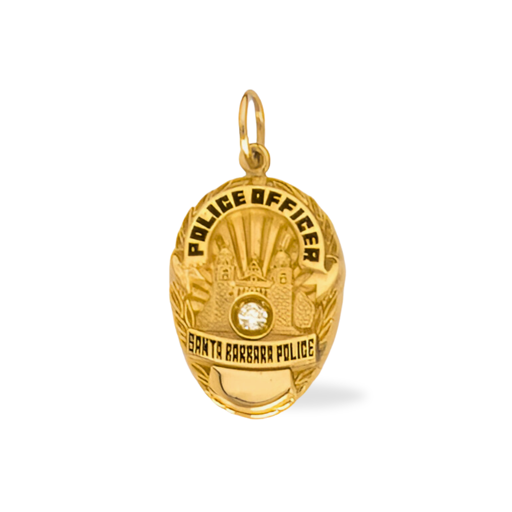 Santa Barbara Police Department Badge Pendant
