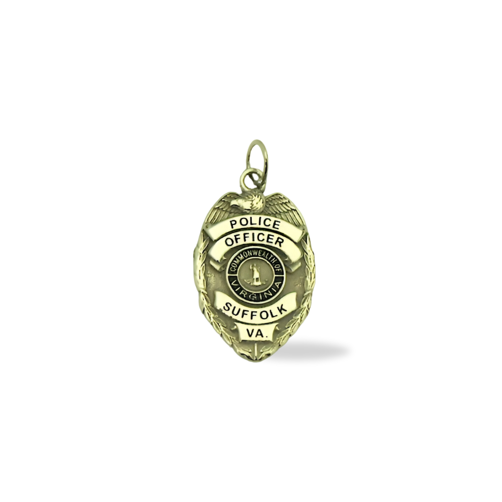 Suffolk VA Police Department Badge Pendant