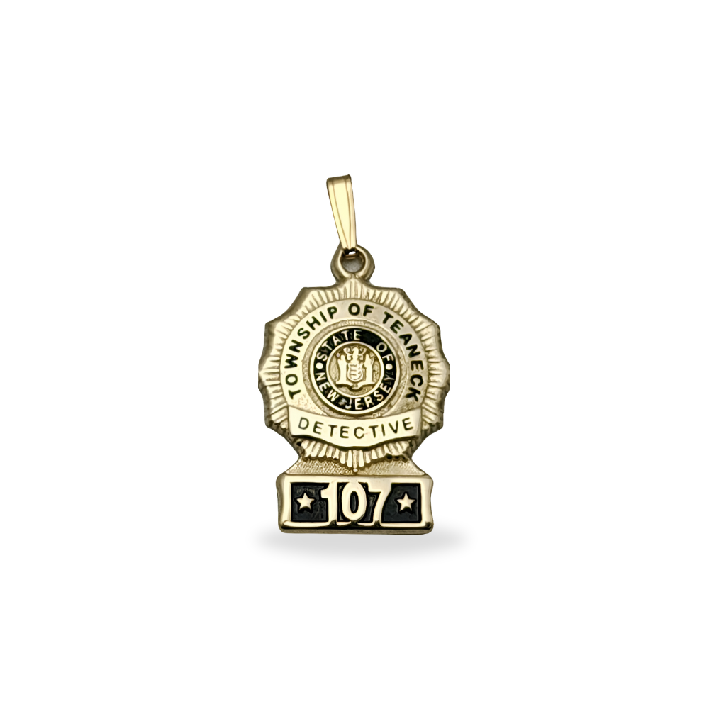 Township of Teaneck Police Department Badge Pendant