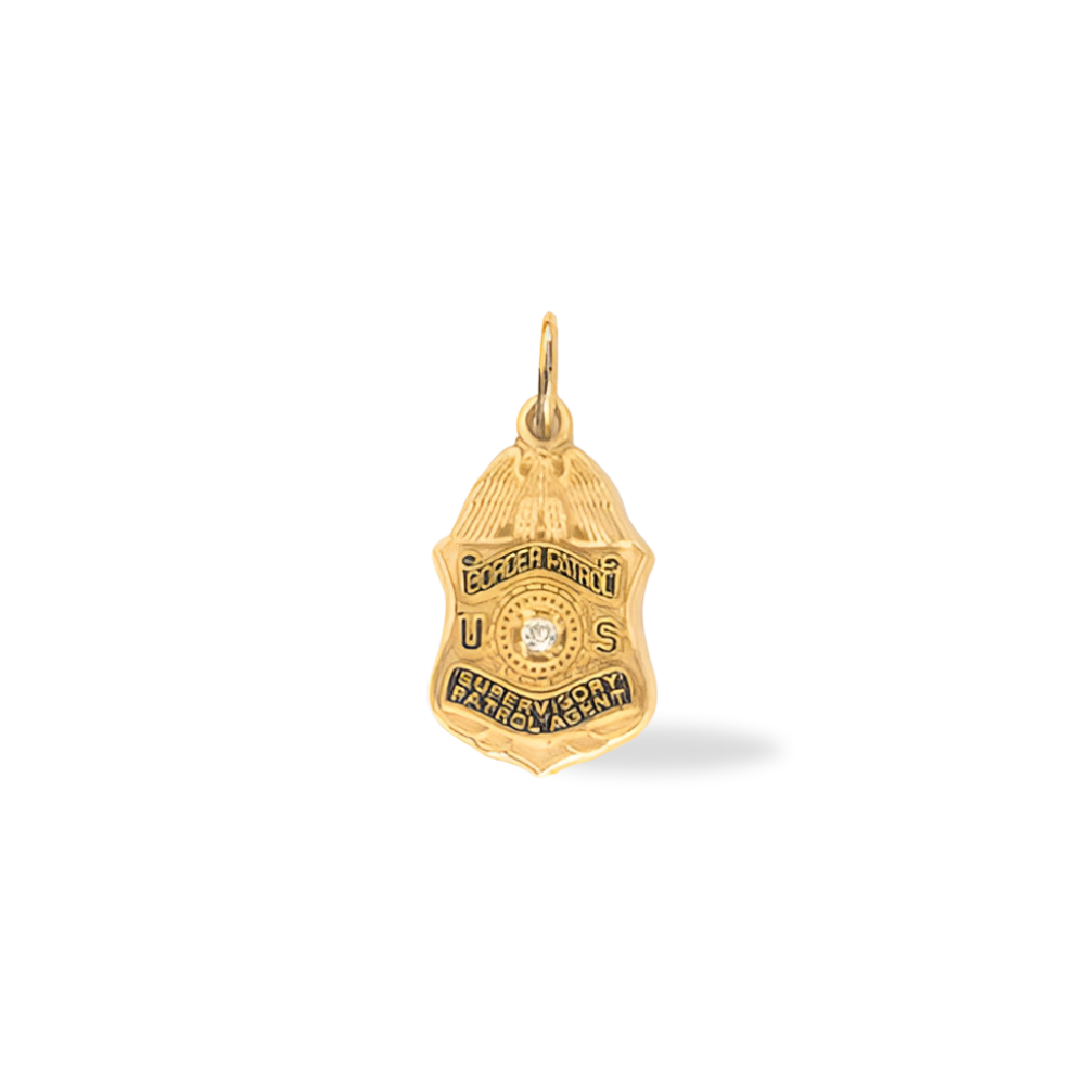 US Border Patrol Supervisory Agent Badge Pendant