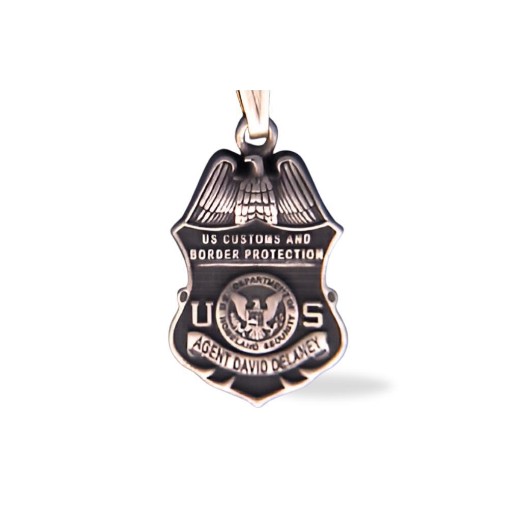 US Customs And Border Patrol Badge Pendant Without Diamond