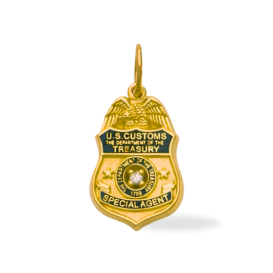 US Customs The Dept. of Treasury Badge Pendant
