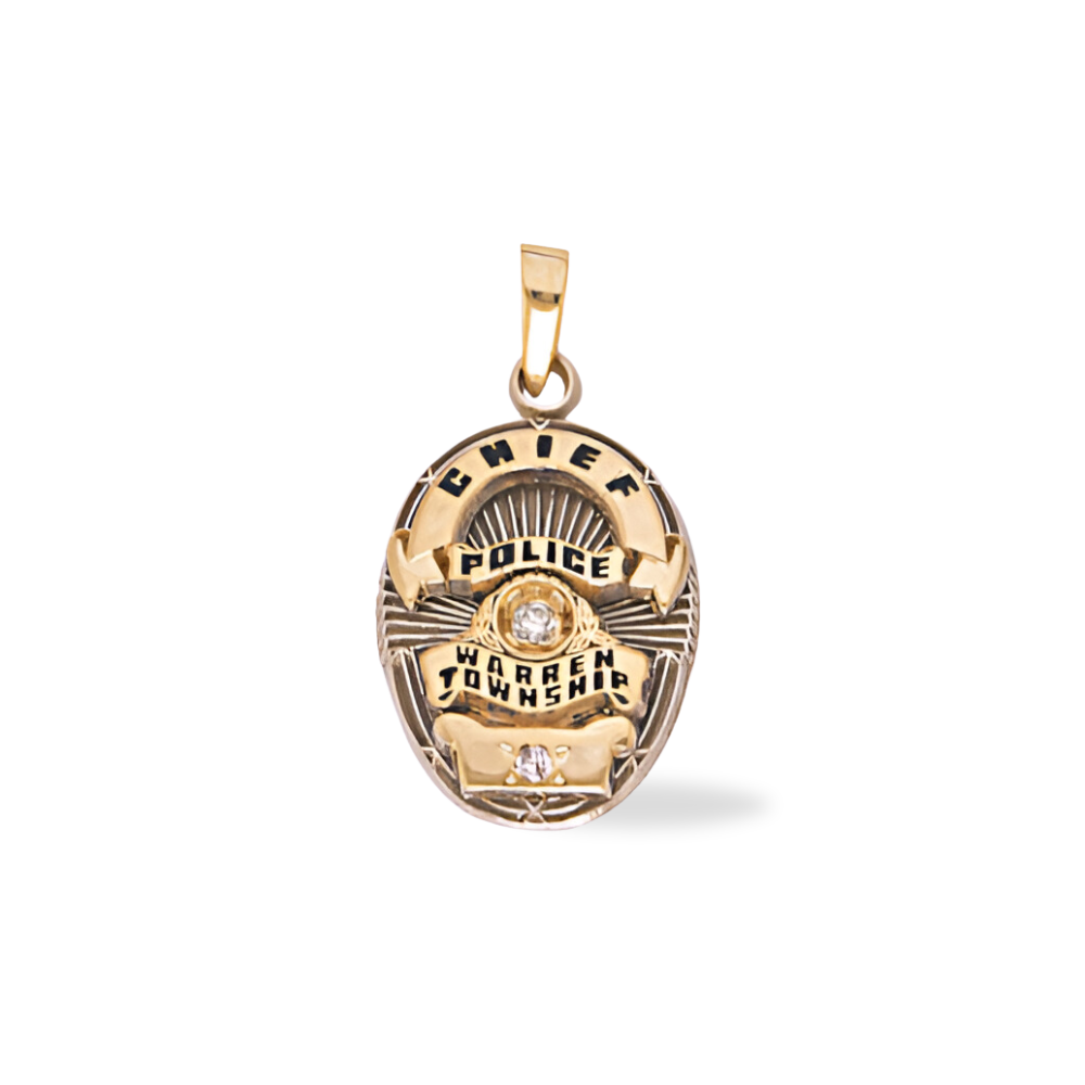 Warren Township Police Department Badge Pendant