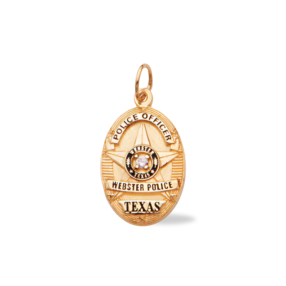Webster Police Department Badge Pendant