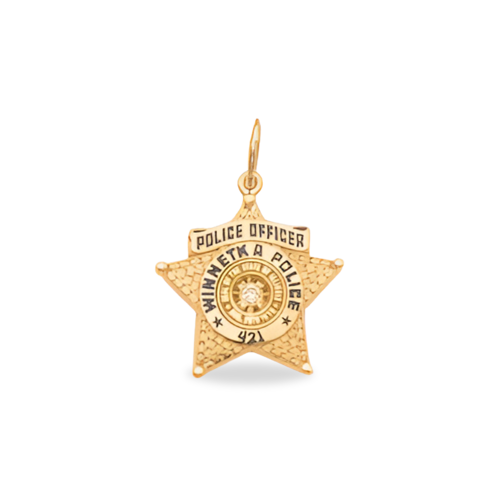 Winnetka Police Department Small Badge Pendant