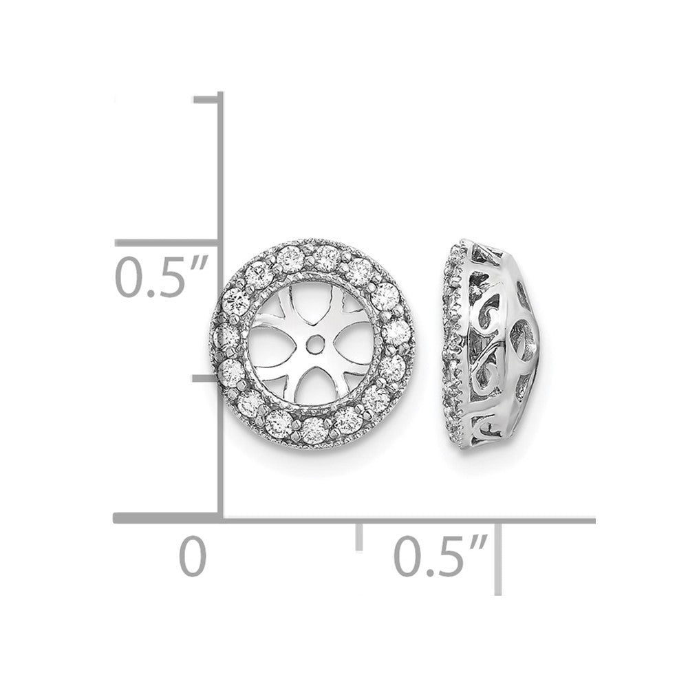 True Origin Lab Grown Diamond VS+ F+ for 5.5-6mm Studs Complete Earring Jackets