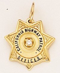 California Highway Patrol CHP Badge Pendant