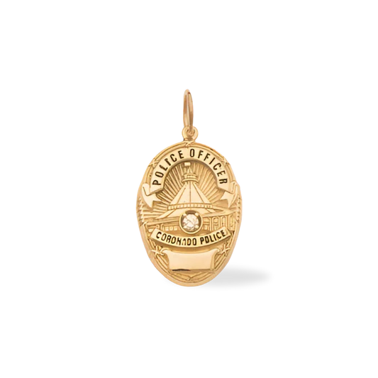 Coronado Police Department Badge Pendant