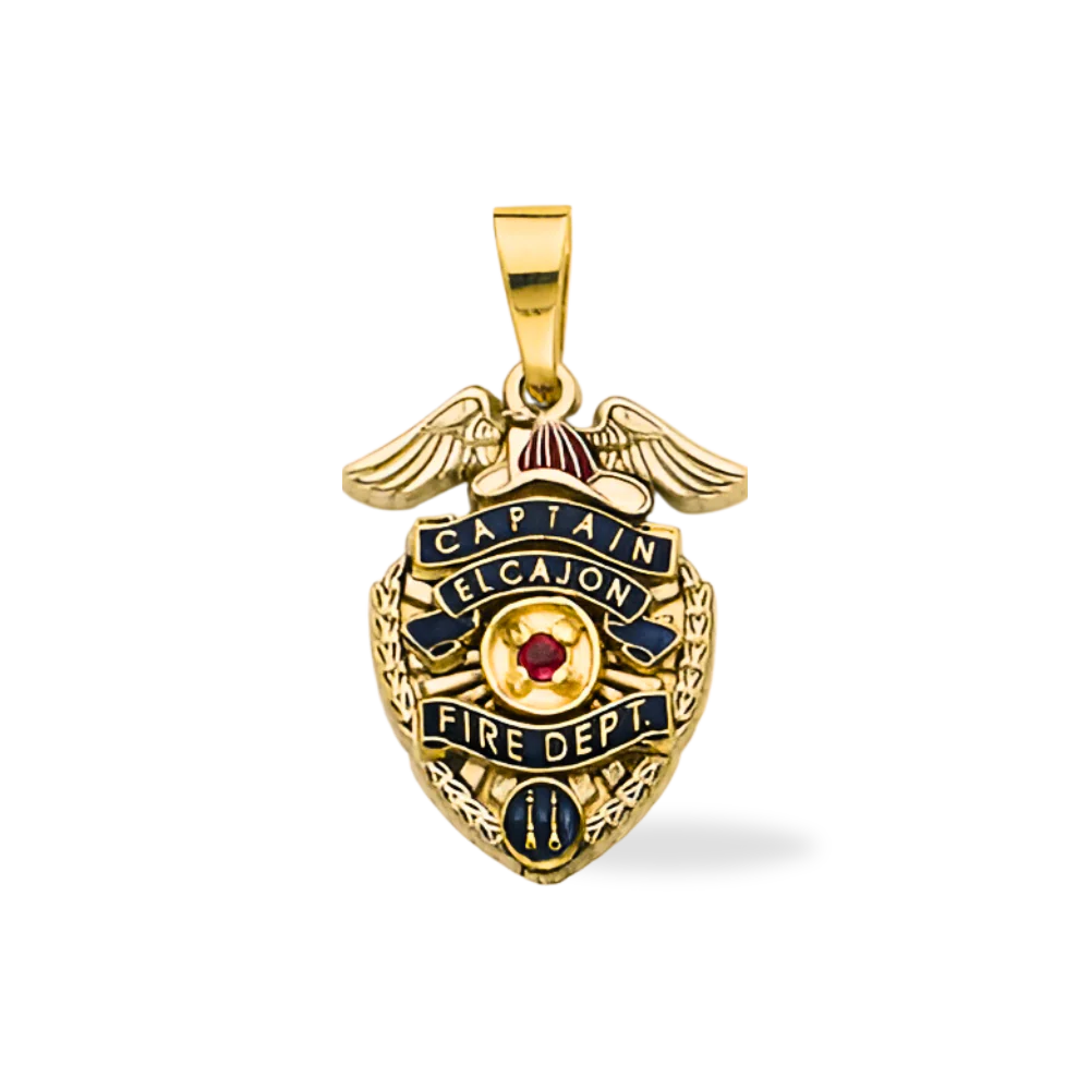 El Cajon Fire Department Badge Pendant