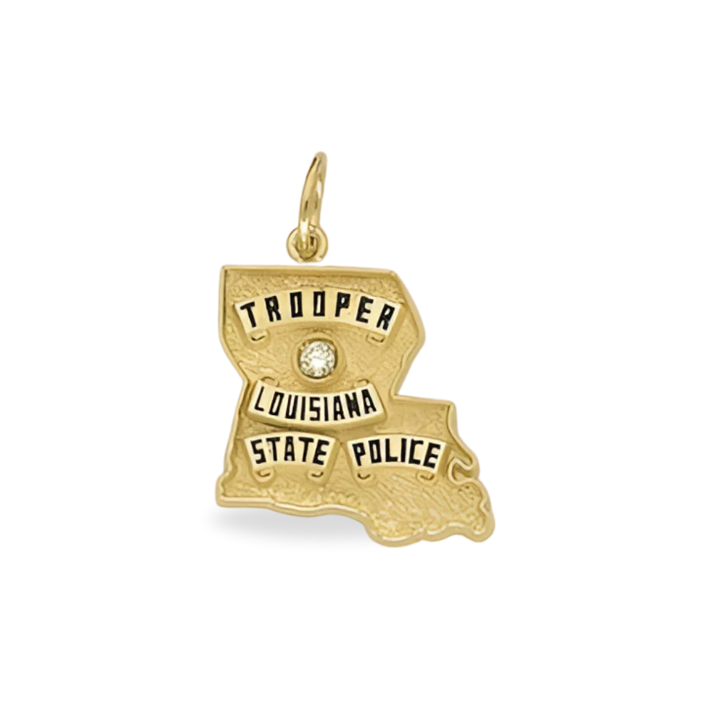 Louisiana State Police Badge Pendant