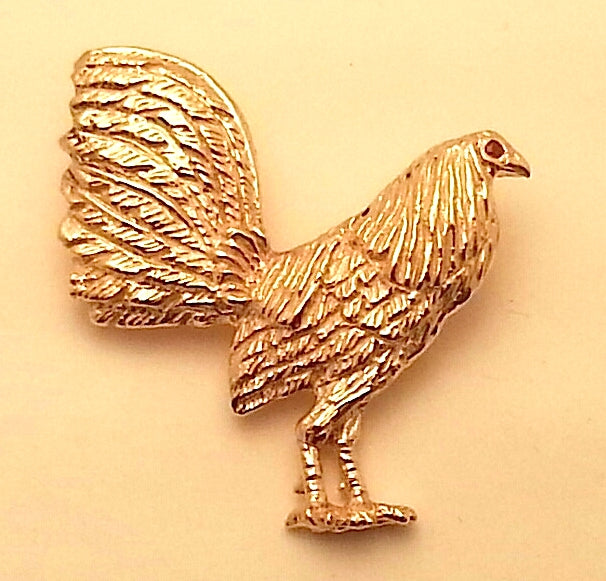 Rooster w/Ruby Eye 1/5"