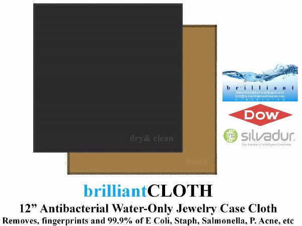 Brilliant Jewelry, Eyeglass & Phone Cleaning Anti Microbial Cloth