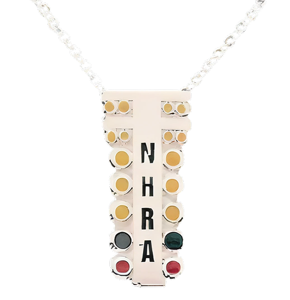 NHRA Starting Tree Pendant - Silver