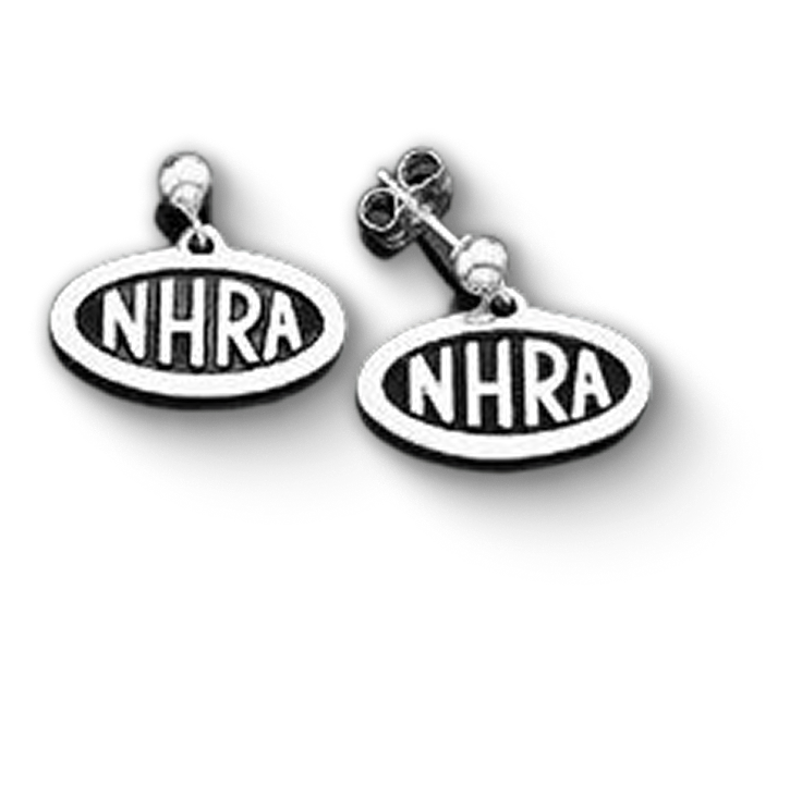 NHRA Oval Logo Earrings - Dangle