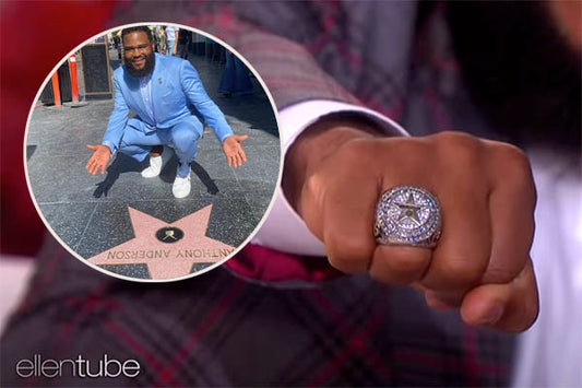 Anthony Anderson Shows Off His Hollywood Walk of Fame Ring on 'Ellen Show'