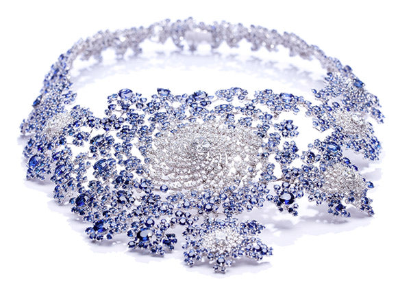 Set With 423 Diamonds and 1,739 Sapphires, This Necklace Could Sell for 25MM Zlotys